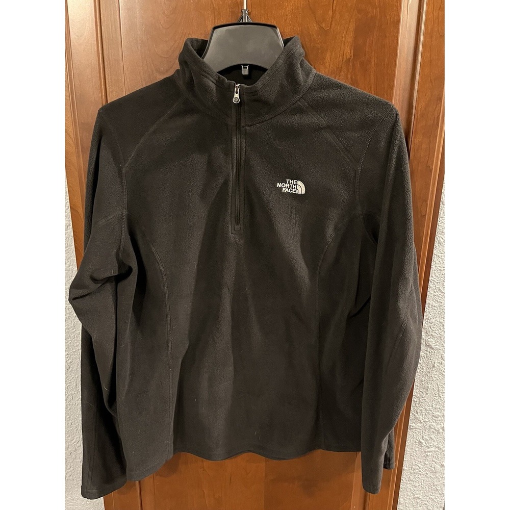 North Face women's Size L Classic fleece Jacket black Cotton